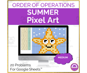 Summer Order of Operation Medium Pixel Art