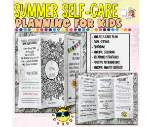 Summer Self Care Brochure, SEL Summer Activity