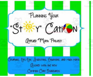 Summer "Stay"cation for End of Year Math Project aligned with Common Core