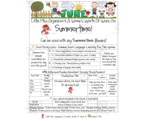 Summertime | Reading Activity Packet
