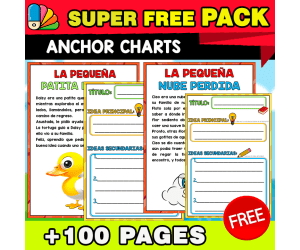 SUPER FREE PACK | Anchor Charts in Spanish