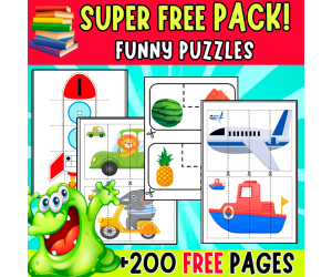 SUPER FREE PACK | FUNNY PUZZLES | +200 PAGES