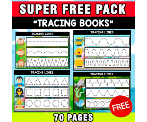 SUPER FREE PACK | TRACING BOOKS | 70 PAGES