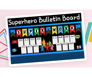 Superhero Bulletin Board