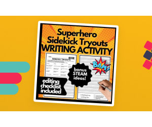Superhero Sidekick Tryouts Writing Activity | Character traits, story