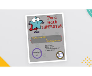 Superstar Math – Place Value + Mental Math Practice