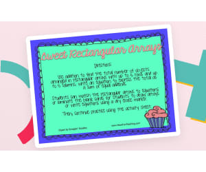 Sweet Rectangular Arrays Addition Activity