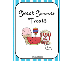 Sweet Summer Treats Money Addition Activity