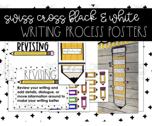 Swiss Cross Writing Process Chart/Display/Posters