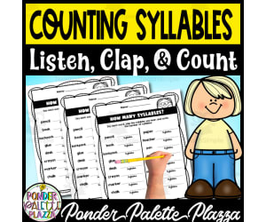Syllables Counting - Back to School Activities