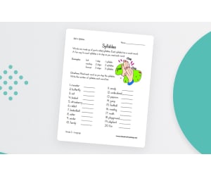 Syllables Worksheet