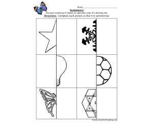 Symmetry Worksheet