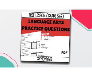 Synonyms Sample Lesson - Vocabulary Grade 5-6 (PDF)