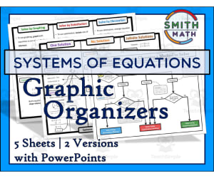 Systems of Equations Graphic Organizer Packet
