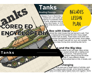 Tanks Reading Comprehension Passage - Cored Ed Encyclopedia