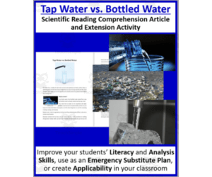Tap vs Bottled Water Reading Comprehension Article