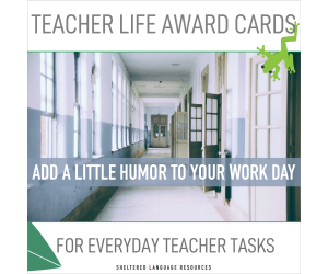 Teacher Life Award Cards for Everyday Teacher Tasks