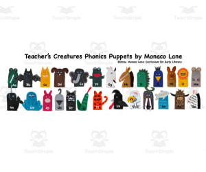 Teacher's Creatures Phonics Puppets