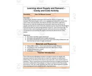 Teaching Supply + Demand | A Candy and Coke Activity