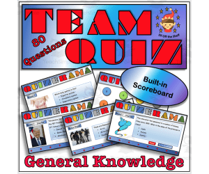 Team Quiz Interactive General Knowledge Class Quiz for Middle School