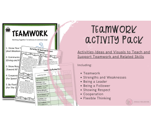 Teamwork Activities Pack | Activities, Ideas and Visuals