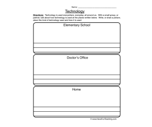 Technology Worksheet