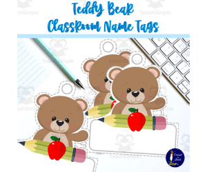Teddy Bear Classroom Name Tags