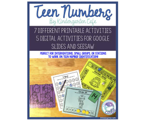 Teen Numbers: Printable and Digital Activity Bundle | Google Slides and Seesaw