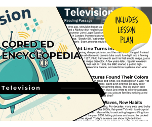 Television Reading Comprehension Passage - Cored Ed Encyclopedia