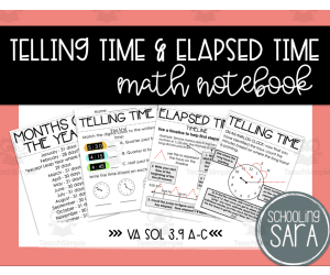 Telling Time and Elapsed Time Math Interactive Notebook