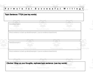 Template: Writing Paragraphs