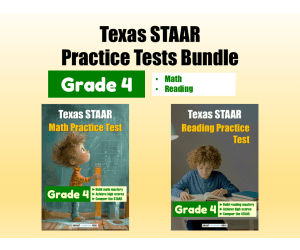 Texas STAAR Practice Tests Bundle for Grade 4