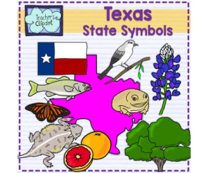 Texas State Symbols Clip Art