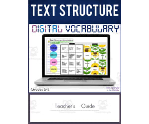 Text Structure Digital Vocabulary