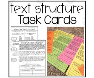 Text Structure Task Cards