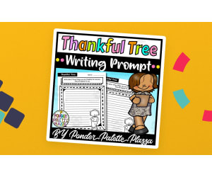 Thankful Tree Writing Prompt - Thanksgiving Activity