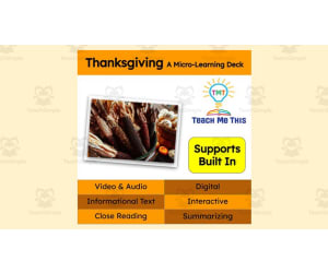 Thanksgiving: A Micro-Learning Deck | Reading Activities