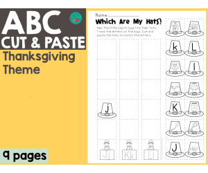 Thanksgiving ABC Cut & Paste