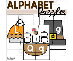Thanksgiving Alphabet Puzzles