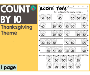 Thanksgiving Count By 10