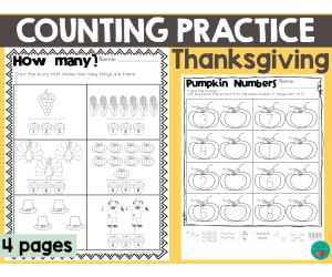 Thanksgiving Counting Practice