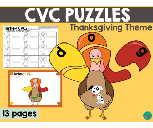 Thanksgiving CVC Puzzles