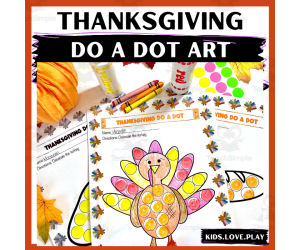 Thanksgiving Do A Dot Art Packet