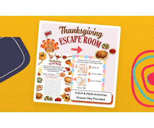 Thanksgiving Escape Room Puzzles | Holiday Activity Pack
