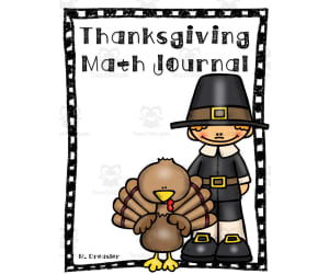 Thanksgiving Math Journal