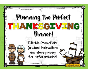 Thanksgiving Math Project