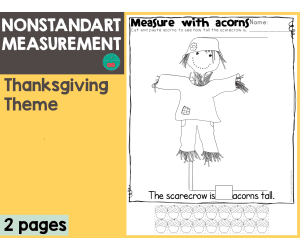 Thanksgiving  - Measure with Acorns