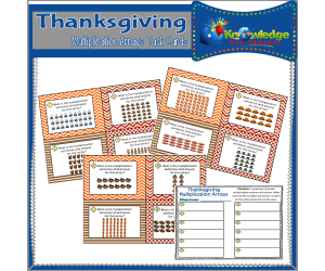 Thanksgiving Multiplication Arrays Task Cards With Response Sheet & Answer Key - EBOOK