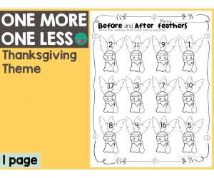 Thanksgiving One More One Less