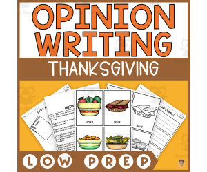 Thanksgiving Opinion Writing Step-by-Step (Would You Rather)